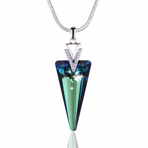 Triangle Crystal Pendant